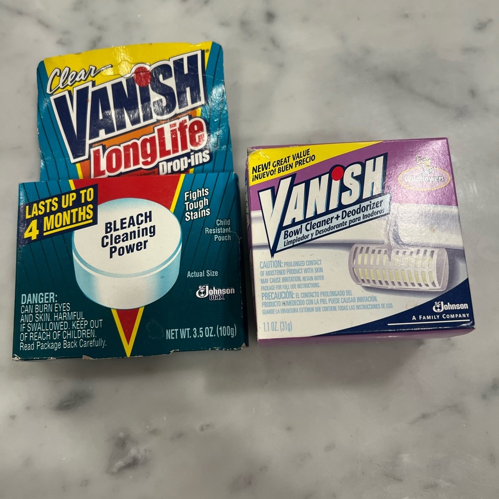 Vintage Vanish‎ Drop Ins, Cleaner & Deodorizer